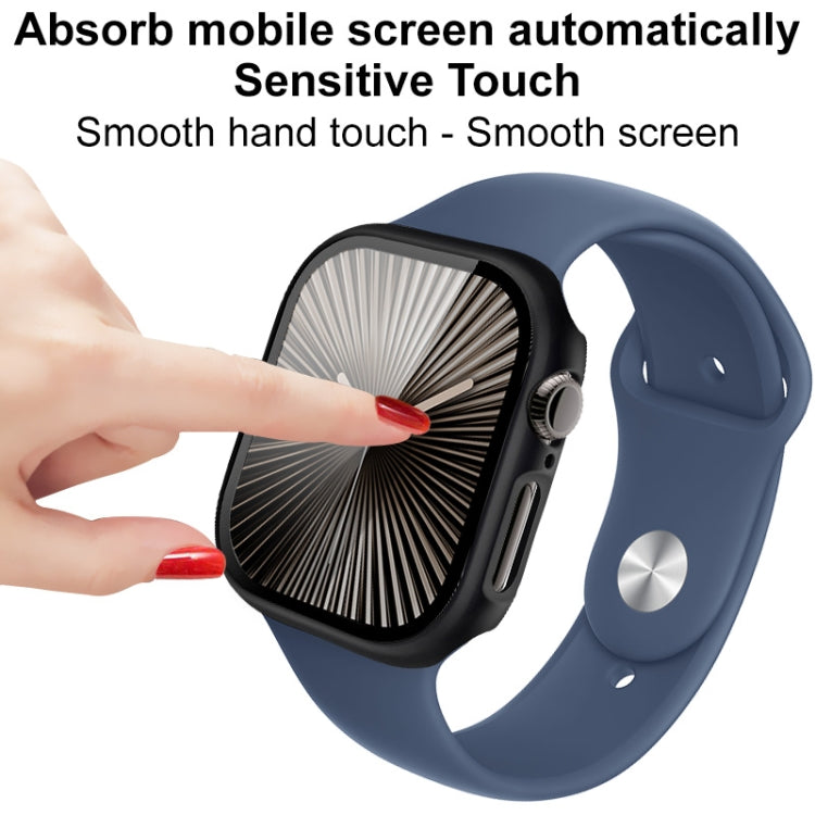 For Apple Watch Series 10 42mm imak Integrated Watch Case with Film(Silver) - Watch Cases by imak | Online Shopping South Africa | PMc TechLife | Buy Now Pay Later Mobicred