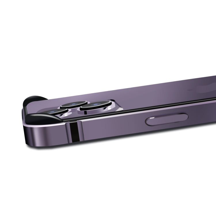 For iPhone 16 TPU + Aluminum Alloy Frame Phone Case(Black) - free shipping - PMC Jewellery - Order now!