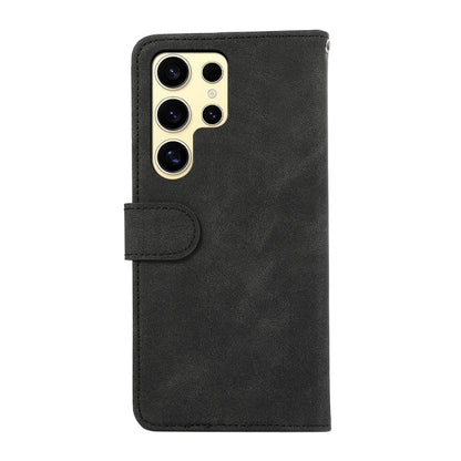 For Samsung Galaxy S25 Ultra 5G ABEEL Color Block Magnetic RFID Leather Phone Case(Black-Green) - Galaxy S25 Ultra 5G Cases by PMC Jewellery | Online Shopping South Africa | PMC Jewellery | Buy Now Pay Later Mobicred