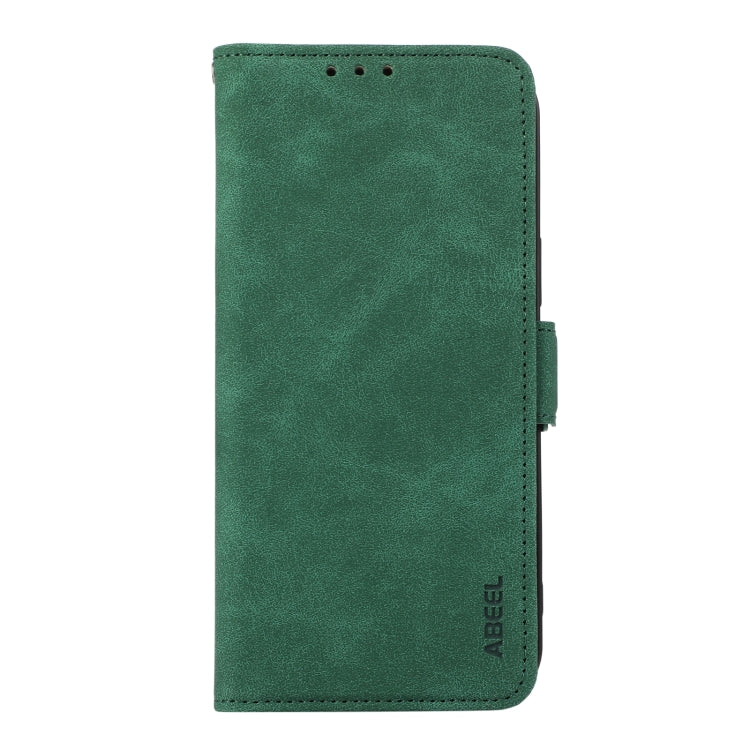 For Samsung Galaxy S25 Ultra 5G ABEEL Frosted Magnetic RFID Leather Phone Case(Green) - Galaxy S25 Ultra 5G Cases by PMC Jewellery | Online Shopping South Africa | PMC Jewellery | Buy Now Pay Later Mobicred