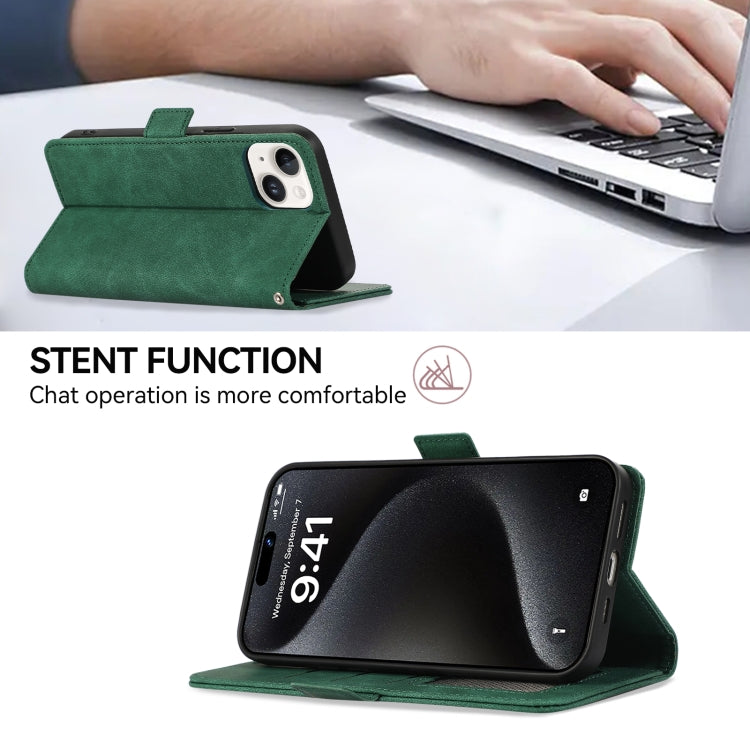 For Samsung Galaxy S25 Ultra 5G ABEEL Frosted Magnetic RFID Leather Phone Case(Green) - Galaxy S25 Ultra 5G Cases by PMC Jewellery | Online Shopping South Africa | PMC Jewellery | Buy Now Pay Later Mobicred