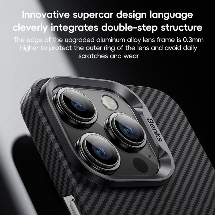 For iPhone 16 Plus Benks Classic Kevlar 600D Fiber MagSafe Phone Case(Black) - free shipping - PMC Jewellery - Order now!