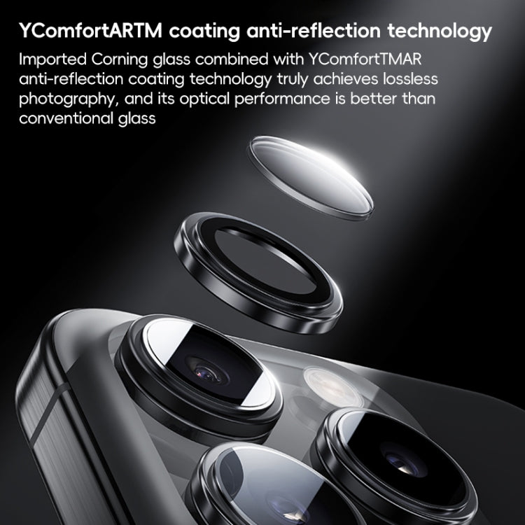 For iPhone 16 Pro Max Benks King Kong Series Corning Single Metal Lens Protective Film(Rose Gold) - free shipping - PMC Jewellery - Order now!