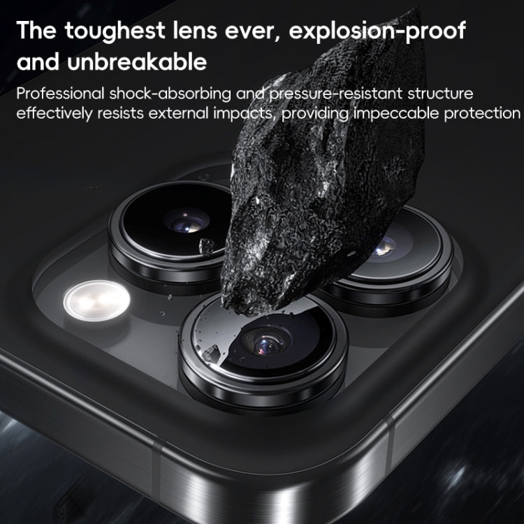 For iPhone 16 Pro Benks King Kong Series Corning Single Metal Lens Protective Film(Silver) - iPhone 16 Pro Tempered Glass by Benks | Online Shopping South Africa | PMC Jewellery | Buy Now Pay Later Mobicred