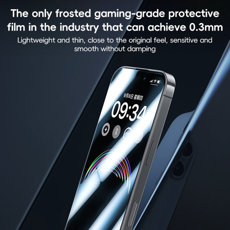 For iPhone 16 Pro Benks Ice Sense Gaming Frosted Tempered Glass Film - iPhone 16 Pro Tempered Glass by Benks | Online Shopping South Africa | PMC Jewellery | Buy Now Pay Later Mobicred