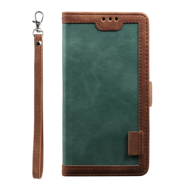 For Samsung Galaxy S25 Ultra 5G Retro Splicing Horizontal Flip Leather Phone Case(Green) - free shipping - PMC TechLife - Order now!