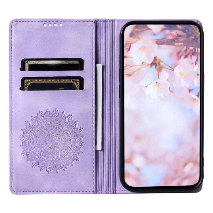 For Samsung Galaxy S25 Ultra 5G Totem Embossed Magnetic Leather Phone Case(Purple) - Galaxy S25 Ultra 5G Cases by PMC Jewellery | Online Shopping South Africa | PMC Jewellery | Buy Now Pay Later Mobicred