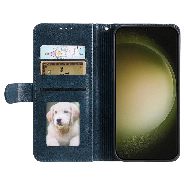 For Samsung Galaxy S25 Ultra 5G Simple 6-Card Wallet Leather Phone Case(Navy Blue) - free shipping - PMC TechLife - Order now!