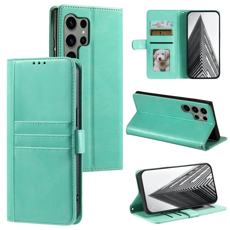 For Samsung Galaxy S25 Ultra 5G Simple 6-Card Wallet Leather Phone Case(Brown) - Galaxy S25 Ultra 5G Cases by PMC TechLife | Online Shopping South Africa | PMC TechLife | Buy Now Pay Later Mobicred
