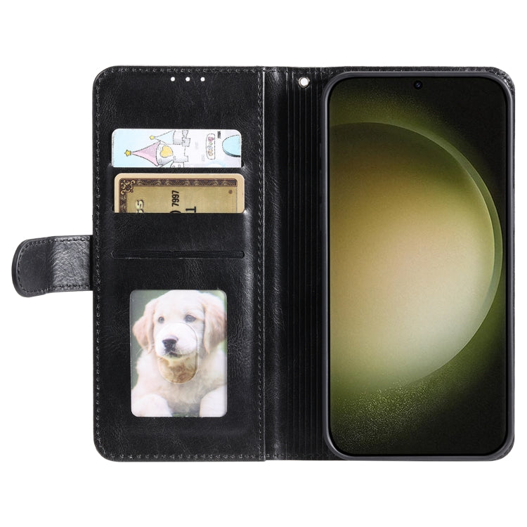 For Samsung Galaxy S25 Ultra 5G Simple 6-Card Wallet Leather Phone Case(Black) - Galaxy S25 Ultra 5G Cases by PMC TechLife | Online Shopping South Africa | PMC TechLife | Buy Now Pay Later Mobicred