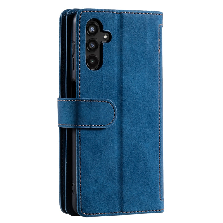 For Samsung Galaxy S25+ 5G Nine Card Zipper Bag Leather Phone Case with Lanyard(Blue) - free shipping - PMC TechLife - Order now!