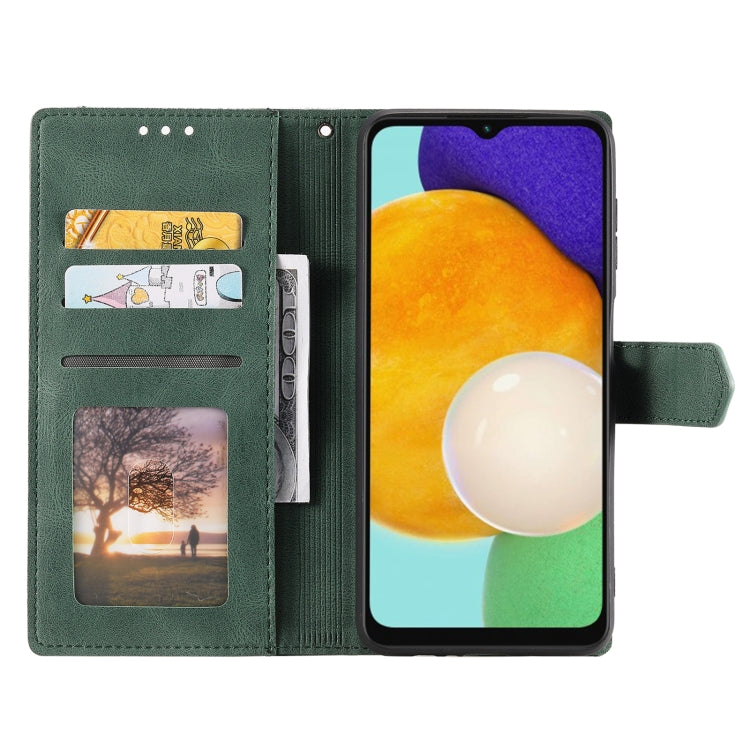For Samsung Galaxy S25 5G Nail Skin Feel Stitching Calf Texture Leather Phone Case(Green) - Galaxy S25 5G Cases by PMC TechLife | Online Shopping South Africa | PMC TechLife | Buy Now Pay Later Mobicred
