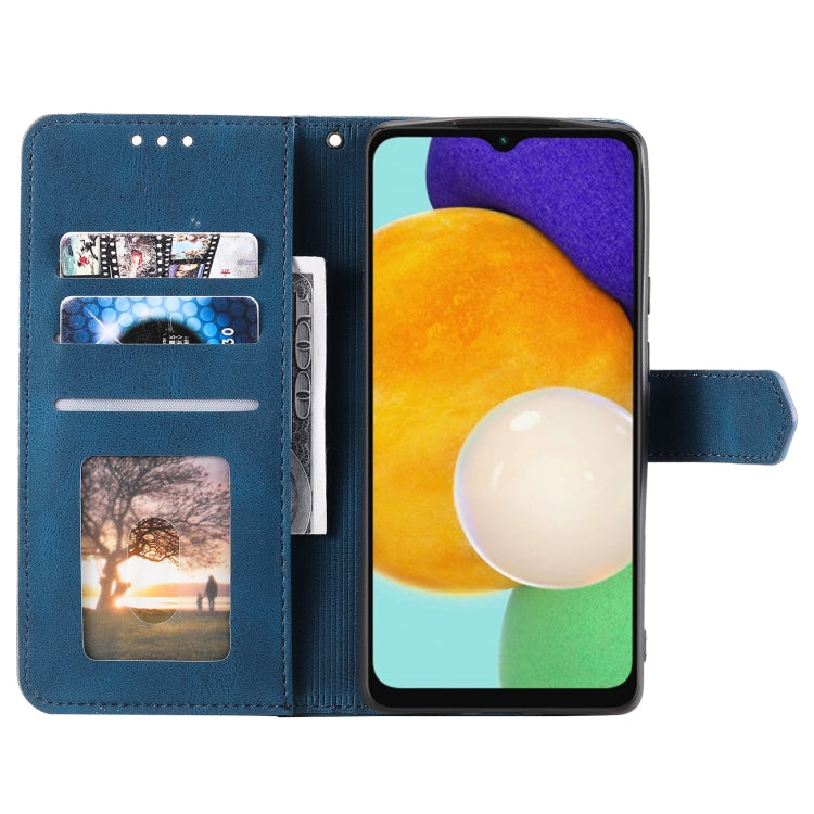 For Samsung Galaxy S25 5G Nail Skin Feel Stitching Calf Texture Leather Phone Case(Blue) - Galaxy S25 5G Cases by PMC TechLife | Online Shopping South Africa | PMC TechLife | Buy Now Pay Later Mobicred