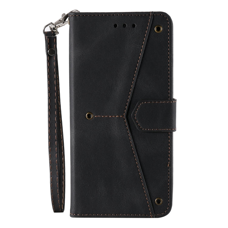 For Samsung Galaxy S25 Ultra 5G Nail Skin Feel Stitching Calf Texture Leather Phone Case(Black) - Galaxy S25 Ultra 5G Cases by PMC TechLife | Online Shopping South Africa | PMC TechLife | Buy Now Pay Later Mobicred