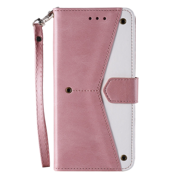 For Samsung Galaxy S25 Ultra 5G Nail Skin Feel Stitching Calf Texture Leather Phone Case(Rose Gold) - Galaxy S25 Ultra 5G Cases by PMC TechLife | Online Shopping South Africa | PMC TechLife | Buy Now Pay Later Mobicred