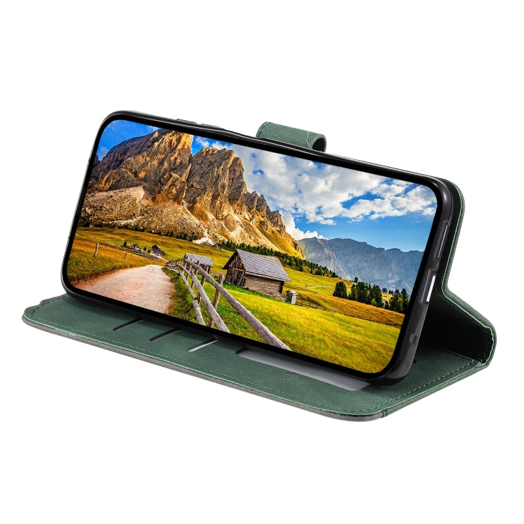 For Samsung Galaxy S25 Ultra 5G Nail Skin Feel Stitching Calf Texture Leather Phone Case(Green) - Galaxy S25 Ultra 5G Cases by PMC TechLife | Online Shopping South Africa | PMC TechLife | Buy Now Pay Later Mobicred