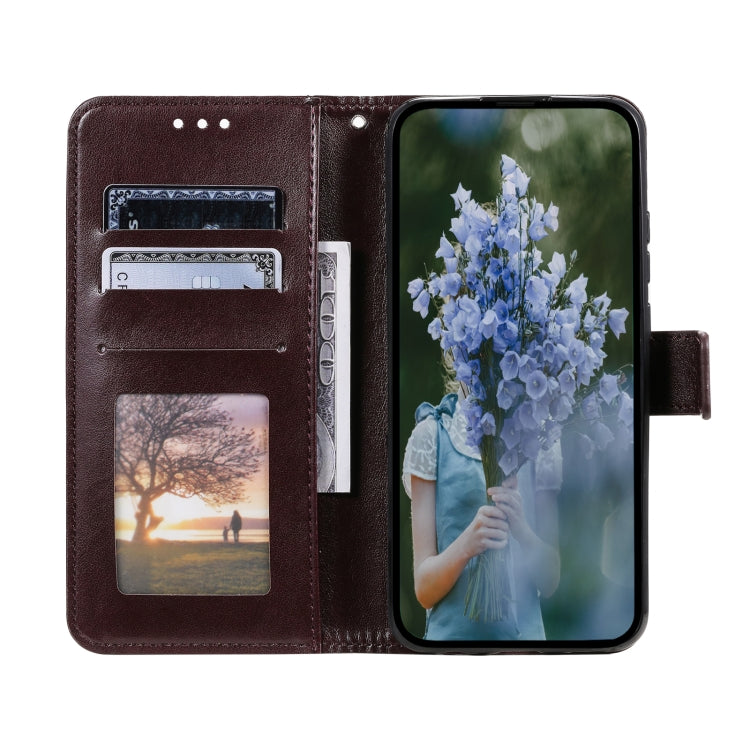 For Samsung Galaxy S25+ 5G Totem Flower Embossed Leather Phone Case(Brown) - free shipping - PMC TechLife - Order now!