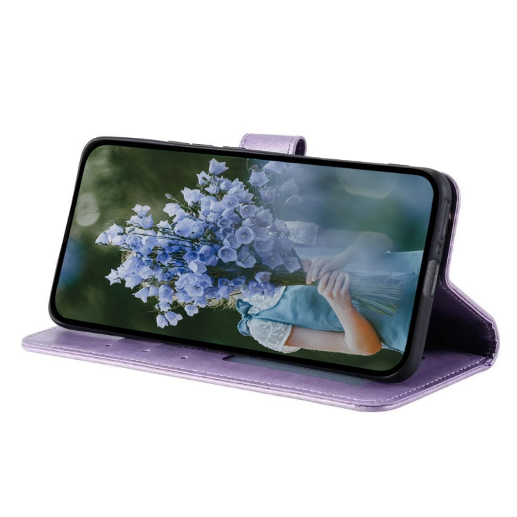 For Samsung Galaxy S25+ 5G Totem Flower Embossed Leather Phone Case(Purple) - Galaxy S25+ 5G Cases by PMC TechLife | Online Shopping South Africa | PMC TechLife | Buy Now Pay Later Mobicred