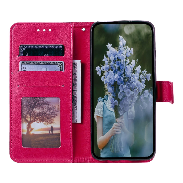 For Samsung Galaxy S25 Ultra 5G Totem Flower Embossed Leather Phone Case with Lanyard(Red) - free shipping - PMC TechLife - Order now!