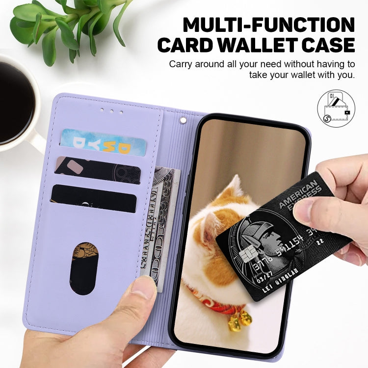 For Samsung Galaxy S25 Ultra 5G Cute Cats RFID Leather Phone Case(Purple) - Galaxy S25 Ultra 5G Cases by PMC Jewellery | Online Shopping South Africa | PMC Jewellery | Buy Now Pay Later Mobicred