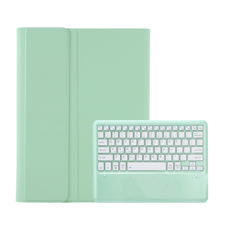 For Samsung Galaxy Tab S10 Ultra A910B Pen Slot Detachable Bluetooth Keyboard Leather Tablet Case(Mint Green) - Samsung Keyboard by PMC Jewellery | Online Shopping South Africa | PMC Jewellery | Buy Now Pay Later Mobicred
