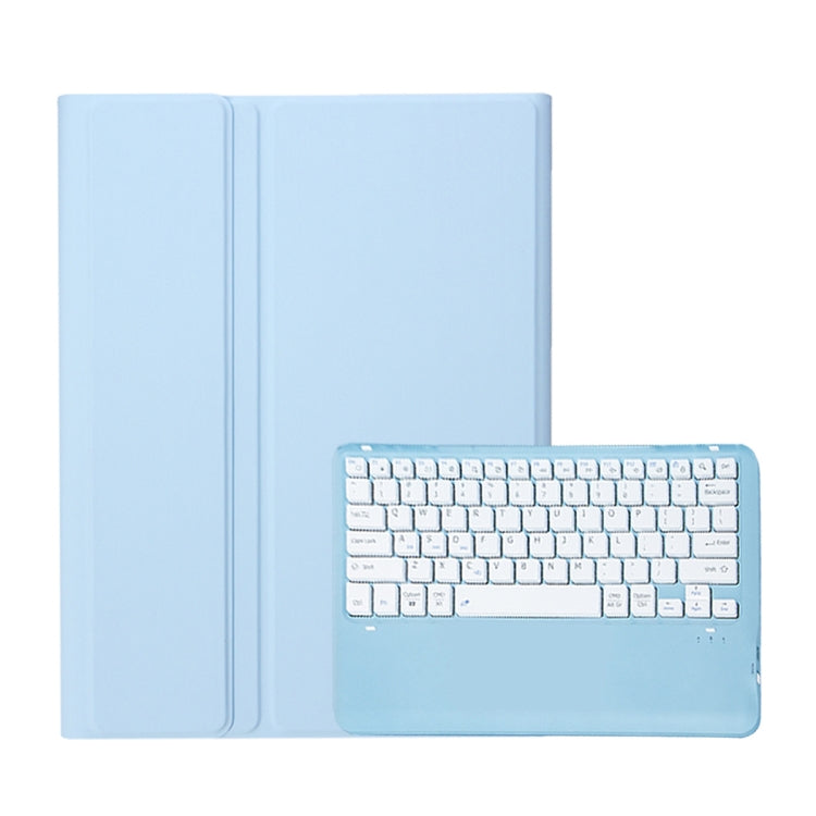 For Samsung Galaxy Tab S10 Ultra A910B Pen Slot Detachable Bluetooth Keyboard Leather Tablet Case(Sky Blue) - Samsung Keyboard by PMC Jewellery | Online Shopping South Africa | PMC Jewellery | Buy Now Pay Later Mobicred