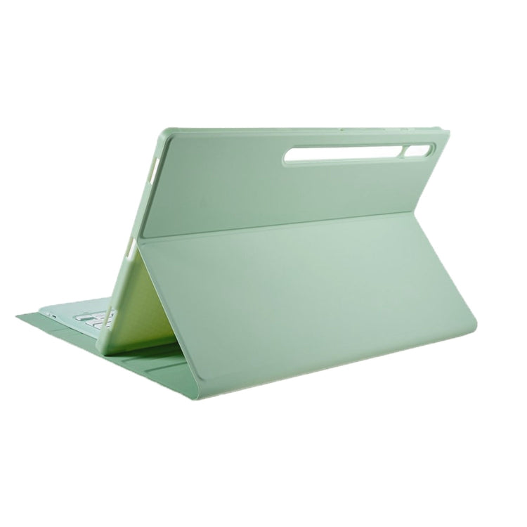 For Samsung Galaxy Tab S10 Ultra A910B-A Touch Pad Detachable Bluetooth Keyboard Leather Tablet Case(Mint Green) - Samsung Keyboard by PMC Jewellery | Online Shopping South Africa | PMC Jewellery | Buy Now Pay Later Mobicred