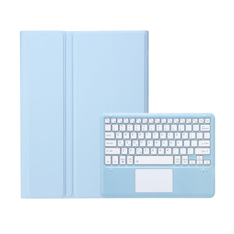 For Samsung Galaxy Tab S10 Ultra A910B-A Touch Pad Detachable Bluetooth Keyboard Leather Tablet Case(Sky Blue) - Samsung Keyboard by PMC Jewellery | Online Shopping South Africa | PMC Jewellery | Buy Now Pay Later Mobicred