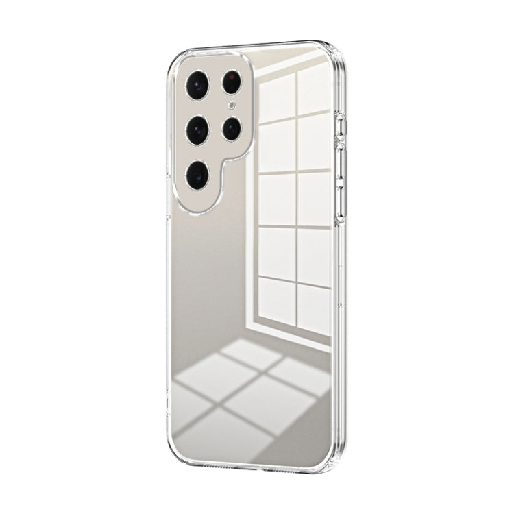 For Samsung Galaxy S25 Ultra 5G Transparent Plating Fine Hole Phone Case(Transparent) - Galaxy S25 Ultra 5G Cases by PMC Jewellery | Online Shopping South Africa | PMC Jewellery | Buy Now Pay Later Mobicred