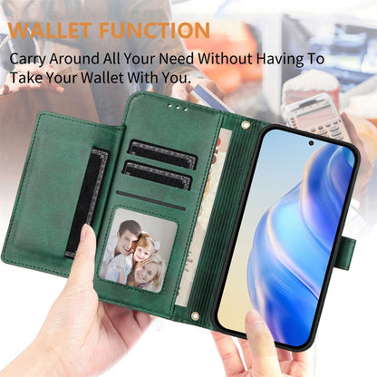 For Ulefone Note 17 Pro Multi-Card Slots Zipper Wallet Leather Phone Case(Green) - Ulefone Cases by PMC Jewellery | Online Shopping South Africa | PMC Jewellery | Buy Now Pay Later Mobicred