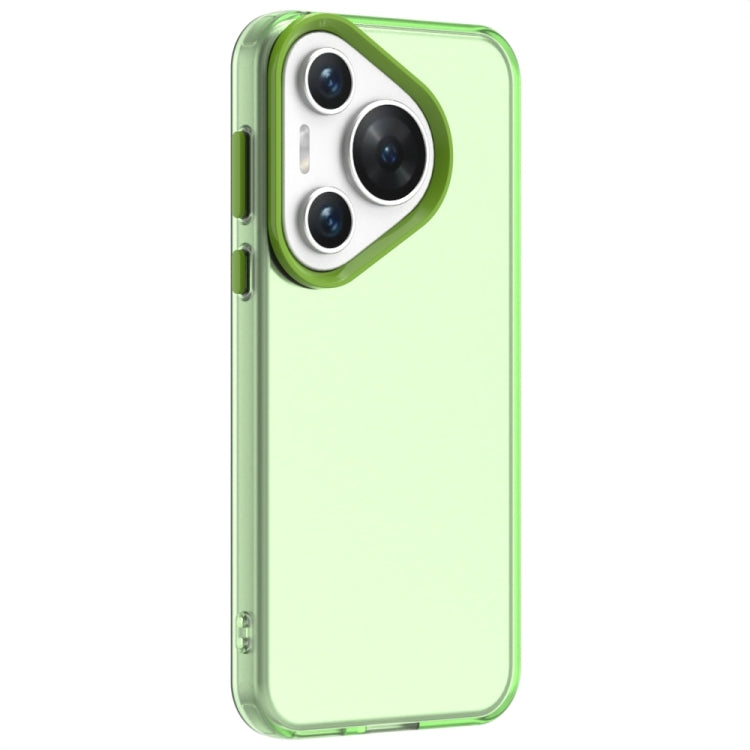 For Huawei Pura 70 Pro Candy PC Hybrid TPU Shockproof Phone Case(Green) - Huawei Cases by PMC Jewellery | Online Shopping South Africa | PMC Jewellery | Buy Now Pay Later Mobicred