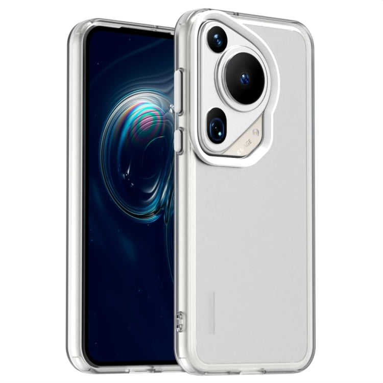 For Huawei Pura 70 Ultra Candy PC Hybrid TPU Shockproof Phone Case(White) - Huawei Cases by PMC Jewellery | Online Shopping South Africa | PMC Jewellery | Buy Now Pay Later Mobicred