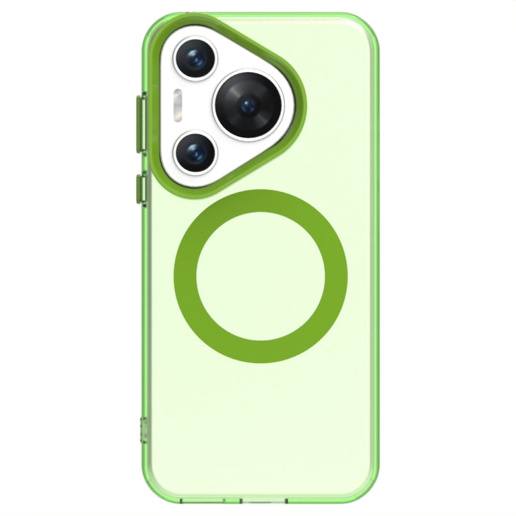 For Huawei Pura 70 Pro Candy Magsafe PC Hybrid TPU Phone Case(Green) - Huawei Cases by PMC Jewellery | Online Shopping South Africa | PMC Jewellery | Buy Now Pay Later Mobicred