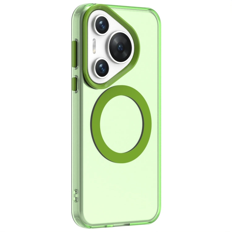 For Huawei Pura 70 Pro Candy Magsafe PC Hybrid TPU Phone Case(Green) - Huawei Cases by PMC Jewellery | Online Shopping South Africa | PMC Jewellery | Buy Now Pay Later Mobicred