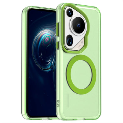 For Huawei Pura 70 Ultra Candy Magsafe PC Hybrid TPU Phone Case(Green) - Huawei Cases by PMC Jewellery | Online Shopping South Africa | PMC Jewellery | Buy Now Pay Later Mobicred