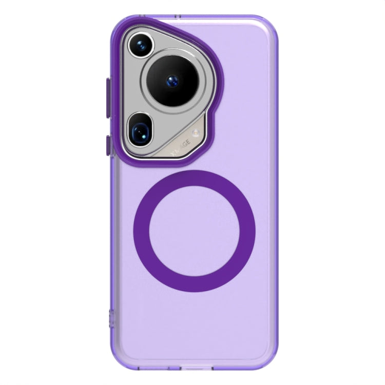 For Huawei Pura 70 Ultra Candy Magsafe PC Hybrid TPU Phone Case(Purple) - Huawei Cases by PMC Jewellery | Online Shopping South Africa | PMC Jewellery | Buy Now Pay Later Mobicred