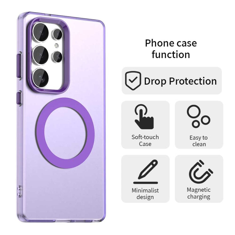 For Samsung Galaxy S25 Ultra 5G Candy Magsafe PC Hybrid TPU Phone Case(Purple) - Galaxy S25 Ultra 5G Cases by PMC Jewellery | Online Shopping South Africa | PMC Jewellery | Buy Now Pay Later Mobicred