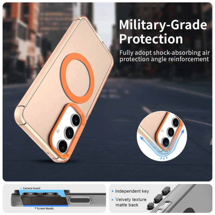 For Samsung Galaxy S25+ 5G Candy Magsafe PC Hybrid TPU Phone Case(Orange) - Galaxy S25+ 5G Cases by PMC Jewellery | Online Shopping South Africa | PMC Jewellery | Buy Now Pay Later Mobicred