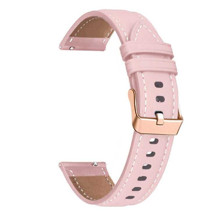 For Huawei Watch GT5 41mm Rose Gold Buckle Leather Watch Band(Pink) - free shipping - PMC TechLife - Order now!