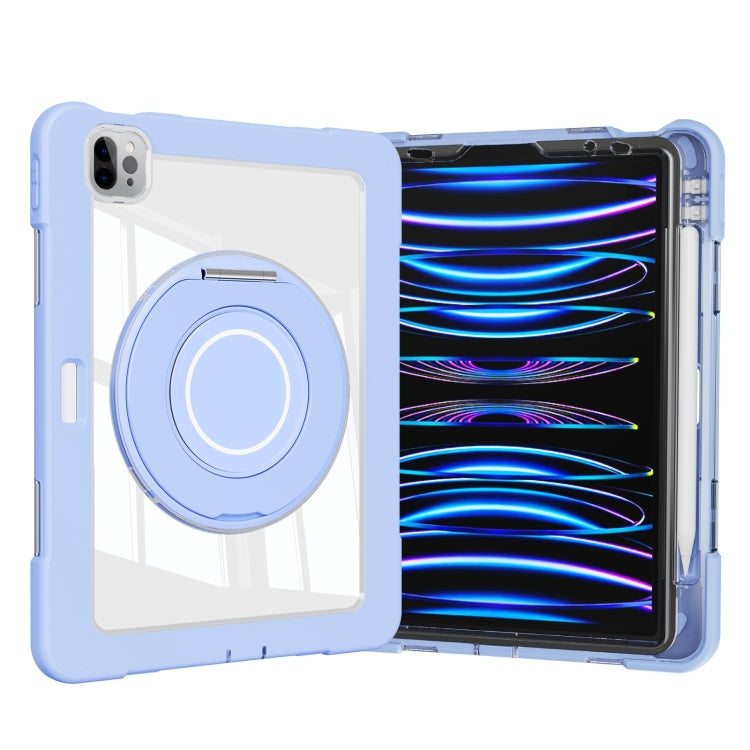 For iPad Pro 11 2022 / Air 10.9 2022 Crystal Armor PC Hybrid TPU Tablet Case with Pen Slot(Blue) - iPad Pro 11 (2022/2021) Cases by PMC Jewellery | Online Shopping South Africa | PMC Jewellery | Buy Now Pay Later Mobicred