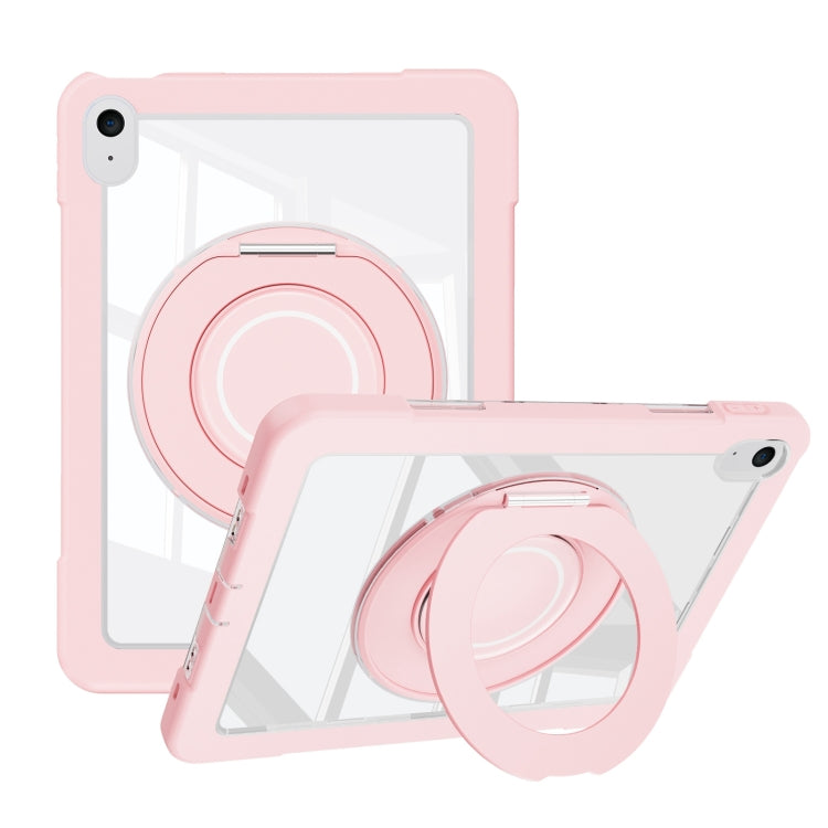 For iPad 10th Gen 10.9 2022 Crystal Armor PC Hybrid TPU Tablet Case(Pink) - iPad 10th Gen 10.9 Cases by PMC Jewellery | Online Shopping South Africa | PMC Jewellery | Buy Now Pay Later Mobicred