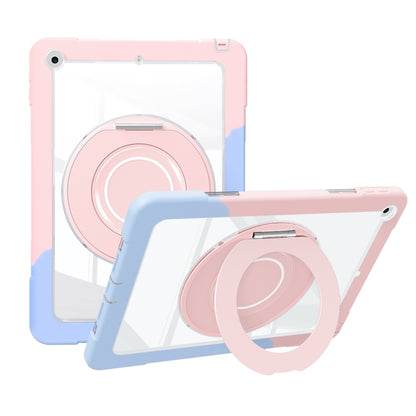 For iPad 10.2 2021 / 2020 / 2019 Crystal Armor PC Hybrid TPU Tablet Case(Blue Pink) - iPad 10.2 Cases by PMC Jewellery | Online Shopping South Africa | PMC Jewellery | Buy Now Pay Later Mobicred