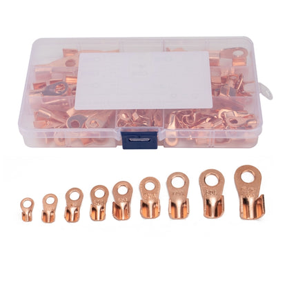 120 PCS Icstation Open Barrel Pure Copper Ring Lug Wire Crimp Terminals Assortment Kit - Booster Cable & Clip by PMC Jewellery | Online Shopping South Africa | PMC Jewellery | Buy Now Pay Later Mobicred