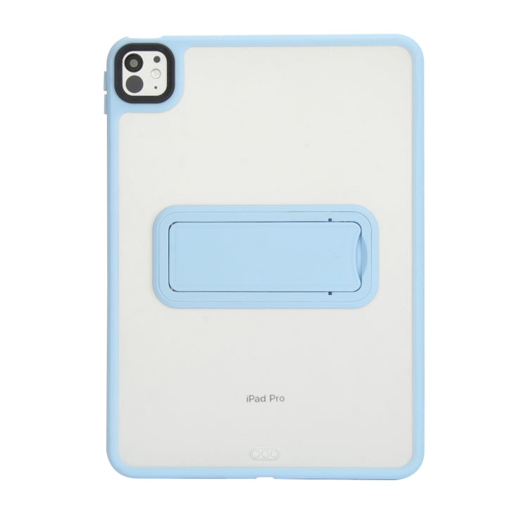 For iPad 4 / 3 / 2 9.7 inch Skin Feel Holder PC Hybrid TPU Tablet Case(Light Blue) - iPad 4 & 3 & 2 Cases by PMC Jewellery | Online Shopping South Africa | PMC Jewellery | Buy Now Pay Later Mobicred