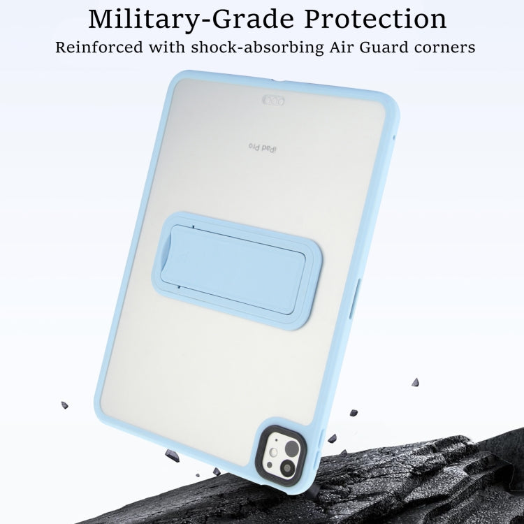 For iPad 2025 / 2022 Skin Feel Holder PC Hybrid TPU Tablet Case(Light Blue) - free shipping - PMC Jewellery - Order now!
