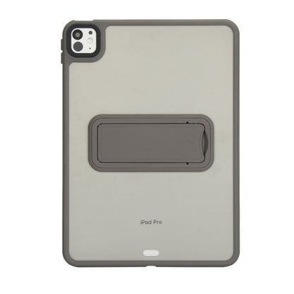 For iPad Air 2 9.7 Skin Feel Holder PC Hybrid TPU Tablet Case(Grey) - More iPad Cases by PMC Jewellery | Online Shopping South Africa | PMC Jewellery | Buy Now Pay Later Mobicred