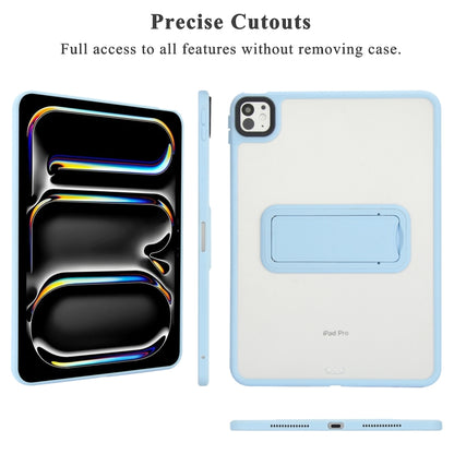 For iPad mini 5 / 4 7.9 inch Skin Feel Holder PC Hybrid TPU Tablet Case(Light Blue) - iPad mini (2019) / mini 5 Cases by PMC Jewellery | Online Shopping South Africa | PMC Jewellery | Buy Now Pay Later Mobicred