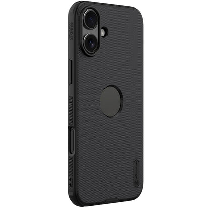 For iPhone 16 NILLKIN Frosted Shield Pro PC + TPU Phone Case(Black) - iPhone 16 Cases by NILLKIN | Online Shopping South Africa | PMC Jewellery | Buy Now Pay Later Mobicred