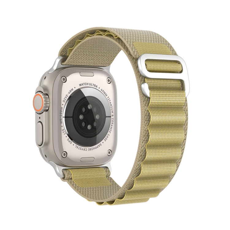 For Apple Watch 42mm / 41mm / 40mm / 38mm DUX DUCIS GS Series Nylon Loop Watch Band(Tan) - Watch Bands by DUX DUCIS | Online Shopping South Africa | PMC TechLife | Buy Now Pay Later Mobicred