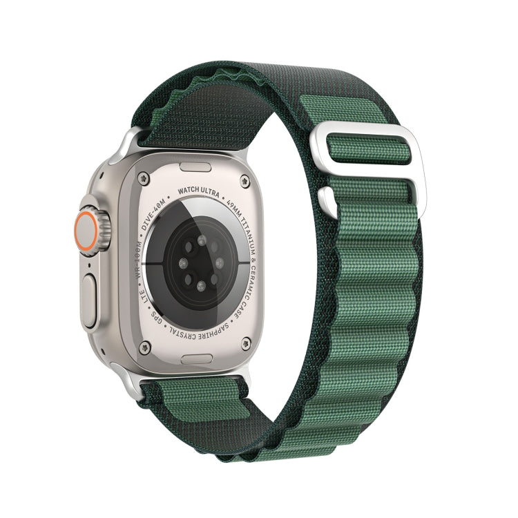 For Apple Watch 42mm / 41mm / 40mm / 38mm DUX DUCIS GS Series Nylon Loop Watch Band(Dark Green) - Watch Bands by DUX DUCIS | Online Shopping South Africa | PMC TechLife | Buy Now Pay Later Mobicred